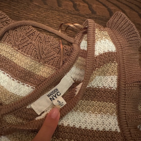 Brown Stripped Top - Picture 3 of 3